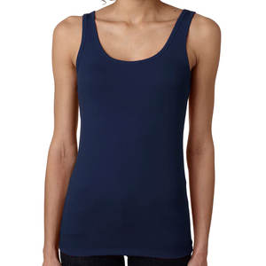 Couleur personnalisée Nouveau design Débardeur en bambou respirant pour femmes OEM Style décontracté pour dames - Product Image 1