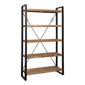 Mangohouten Britt Bibliothèque 120 cm Étagère en bois durable et élégante - Product Image 5