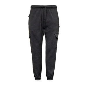 Jogging unisexe en molleton de coton très demandé, poids lourd, style hip-hop, couleur unie, logo brodé - Product Image 5