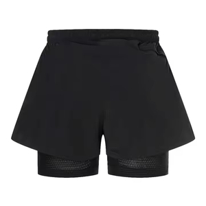 กางเกงขาสั้นออกกำลังกายสำหรับผู้หญิง ผ้าโพลีเอสเตอร์ผสมสแปนเด็กซ์ มีกระเป๋า ขายส่ง - Product Image 4