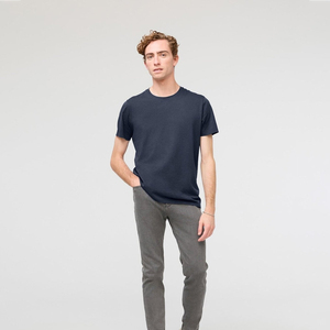 T-shirts personnalisés en trois mélanges pour hommes 50% coton 50% polyester Concevez votre propre avec photo 50% coton 50% polyester T-shirts - Product Image 3