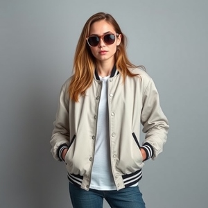 Veste Letterman universitaire noire personnalisée laine cuir mélange chenille patch broderie chaude à l'intérieur doublure en polyester pour hommes femmes enfants - Product Image 5