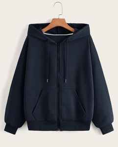 Venta al por mayor ODM/OEM hombres y mujeres Puls tamaño sudaderas con cremallera completa Logotipo de impresión personalizada 100% algodón invierno con capucha - Product Image 4