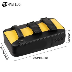 Men's Comfortable Durable Soft PU Genuine Leather Adjustable Shield Kick Boxing <b>Punching</b> <b>Bags</b> <b>for</b> <b>Adult</b> Training - Product Image 6