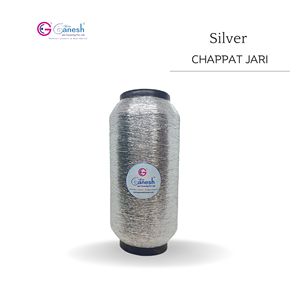Alta tenacidad Bordado Plata Chapat Jari MS Tipo Poliéster Chapat Jari con Lurex S y ST Tipo Metálico Chapat Jari - Product Image 1