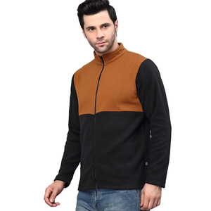 Veste de saison d'hiver solide et épaisse veste polaire à fermeture éclair intégrale pour hommes Prix de gros et à prix réduit - Product Image 3