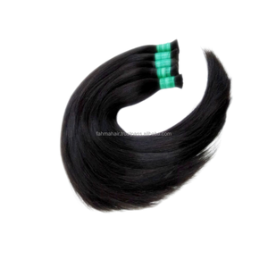 Femmes vendeuses, vente en gros de produits, vente de extensions de cheveux humains, cheveux raides en vrac, sans produit chimique, sans étiquetage, faisceaux de cheveux bruts - Product Image 1