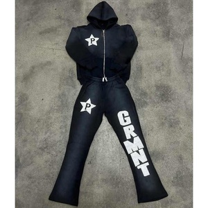Conjunto de Sudadera y Pantalones Deportivos de Algodón con Logotipo Personalizado Unisex, Superventas, para Hombre y Mujer, Fabricante Mayorista - Product Image 3
