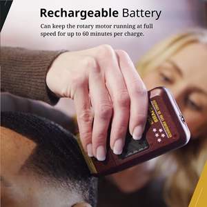 Rasoir/tondeuse électrique rechargeable ultra-précis pour le visage, sans irritation et lavable, jusqu'à 60 minutes d'autonomie - Product Image 6