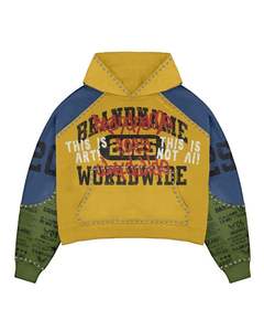 Sudaderas Extra Grandes con Logotipo Personalizado para Hombre, Estilo Lavado Ácido, con Cierre, Estampado en Serigrafía y Pedrería, 2026 - Product Image 6