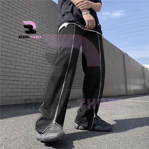 Pantalon polyvalent en nylon personnalisable pour homme Pantalon cargo baggy anti-rides avec coupe-vent brodé Taille extensible - Product Image 4