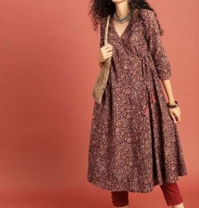 Indian Women's Stylish Cotton 60 Kurta con estampado Dupatta Precio al por mayor Tallas M a 3XL - Product Image 5
