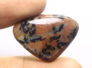 พลอยมะฮอกกานีออบซิเดียนทรงลูกแพร์ทรงคาโบชอง คุณภาพเยี่ยม ขัดเงาเรียบเนียน เหมาะสำหรับทำเครื่องประดับ - Product Image 4