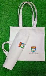 Bolso de mano de lona de algodón personalizado de alta calidad, ecológico, plegable, de la mejor calidad para comestibles, eventos en la playa, uso promocional liso - Product Image 5