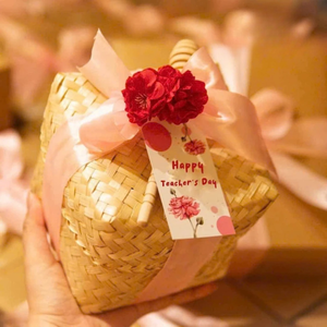 CESTAS DE BAMBÚ Hechas A Mano Estilo Rústico para Embalaje de Regalo y Decoración de Temporada Regalo de Invitados de Boda - Product Image 2