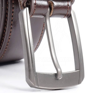 เข็มขัดหนังวัวแท้สำหรับผู้ชายสไตล์ลำลองพร้อมหัวเข็มขัดเหล็กระบายอากาศได้ดี100% ออกแบบได้ตามต้องการจากปากีสถาน - Product Image 6