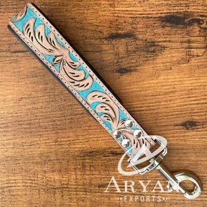 Nouvelle usine en gros personnalisé en cuir véritable formation pour animaux de compagnie trafic plomb véritable cuir de vachette laisse courte pour chien pour la formation à la marche - Product Image 1