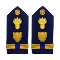 Épaulettes en coton/polyester brodées à la main, logo personnalisé, service OEM/ODM, pour uniformes militaires et combinaisons de vol – Vente directe usine