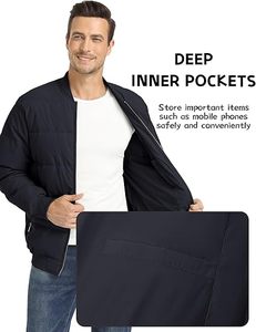 Veste polaire High Street personnalisée pour hommes Manteau bombardier à col montant en tissu de laine d'hiver avec capuche isolée et coupe-vent à fermeture éclair complète - Product Image 4