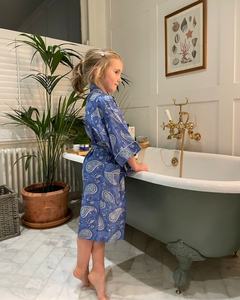 Kimono en coton imprimé dernier modèle pour le bain des enfants avec ceinture ensembles de vêtements robe - Product Image 3