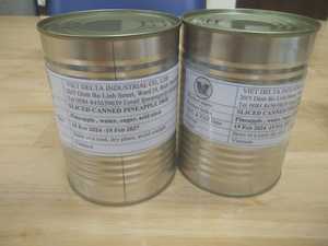 Recettes d'ananas en conserve tranchées Tranches d'ananas en conserve Ingrédients de la recette Tranches d'ananas pour aliments et boissons - Product Image 4