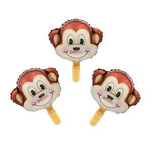 Globo de aluminio con diseño de mono para fiesta, 16x30 cm, 3 unidades, decoración para fiestas - Product Image 2