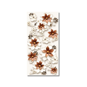 Carreaux vitrifiés polis antidérapants de la série 3D moderne 600x1200 mm pour salon, villa, appartement, extérieur, adhésif facile - Product Image 1