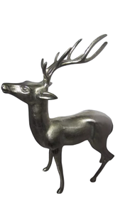 Statue d'animal d'art en métal fait à la main fini or brillant parfait pour la décoration de la maison et du bureau avec une sculpture élégante au design moderne - Product Image 3