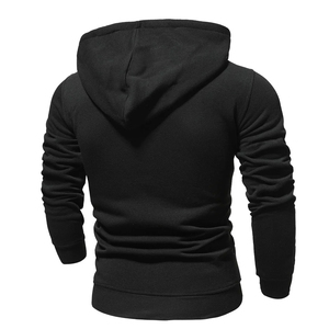 Sweat-shirts à capuche zippés en coton lourd 100% coton, nouvelle mode, design personnalisé, nouvelle saison, uni, teint, respirant - Product Image 2