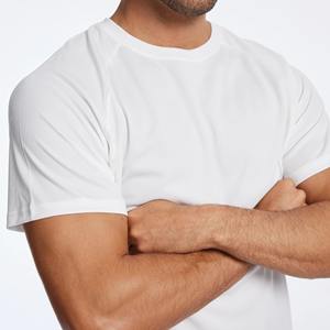 เสื้อยืดแขนสั้นลายสก็อต พิมพ์โลโก้ได้ตามต้องการ ทรงเข้ารูป สปอร์ต คอมเพรสชั่น แห้งเร็ว สำหรับวิ่งและออกกำลังกาย ผู้ชาย - Product Image 4