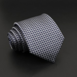 Men's Classic Blue Gray Jacquard Woven Necktie 8cm <b>Striped</b> Formal Business Wedding <b>Tie</b> Cravat 100% Silk Fashion Shirt Dress - Product Image 1