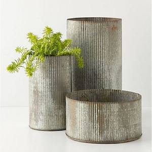 Nouveau pot design de décoration de jardin, pot en métal galvanisé jardinière de jardin. Pot de fleurs en poterie jardinière de jardin - Product Image 5