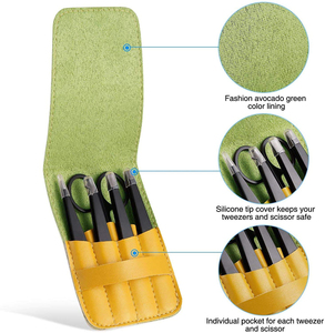 Herramienta de belleza profesional, pinzas para cejas personalizadas, removedor de vello con punta puntiaguda de acero inoxidable, ligero, reutilizable, ecológico - Product Image 3