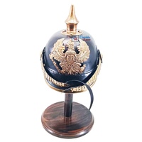 Armure allemande Casque de garde en cuir médiéval Armure en cuir Agate Armure en cuir Casque Pickelhaube médiéval