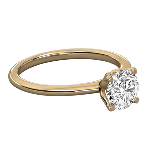 Bague solitaire en or 18 carats pour femmes avec diamant de laboratoire - Product Image 6