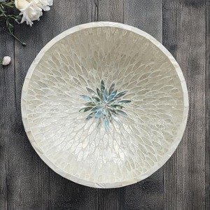 Silver Crystal Work Decorative Bowl Versatile Luxury Accent Perfect For Dry Fruits Serving Snack Or Modern Home Decoration - Product Image 5