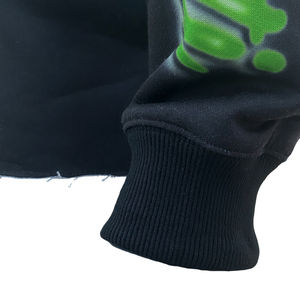 Sweat à capuche surdimensionné à ourlet brut imprimé numérique personnalisé pour homme, style streetwear - Product Image 5