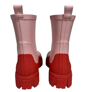 Stivali da pioggia rosa alla moda per donna impermeabili alla caviglia a metà polpaccio <span class=keywords><strong>con</strong></span> Sole antiscivolo - Product Image 3