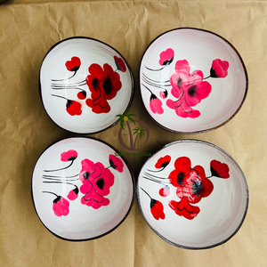 ชามทำจากกะลามะพร้าวแบบใช้แล้วทิ้งเป็นมิตรต่อสิ่งแวดล้อมชามก๋วยเตี๋ยวผลไม้ทำด้วยมือทำจากไม้ - Product Image 2