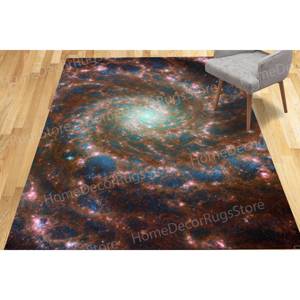 Alfombra Estampada: Diseño de Galaxia Personalizado Inspirado en James Webb, Alfombra de Chenilla - Product Image 3