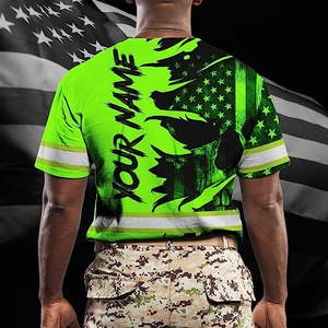 Camisetas de seguridad de alta visibilidad para hombre Ropa DE TRABAJO reflectante de manga corta con función de secado rápido Impresión de logotipo personalizable - Product Image 5