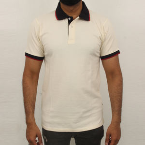 Chemise de golf pour homme en toile unie, coupe ajustée, 100% coton, respirante, manches courtes, décontractée, haute qualité, design personnalisé - Product Image 1