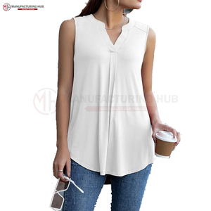 Nuevo diseño de ropa activa, camiseta sin mangas de ajuste Regular para gimnasio para mujer, camiseta sin mangas para verano, camiseta sin mangas de secado rápido para mujer al mejor precio - Product Image 4