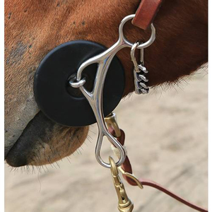 Veterinaria Brittany Long Gag Twisted Lifesaver Hackamore Horse Bit Smooth Boquilla Todas las herramientas para montar a caballo están disponibles - Product Image 4