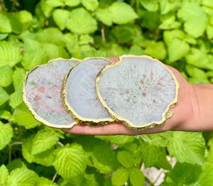 Posavasos de ágata Natural de alta calidad directo de fábrica india, posavasos exclusivos para decoración del hogar, posavasos de piedra, precio bajo, Love Direct Indian - Product Image 5