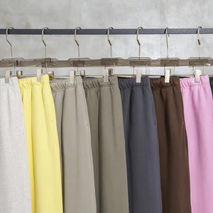 Pantalon baggy écologique Vente en gros 600gsm Logo personnalisé Pantalon de survêtement baggy solide vierge 100% coton polaire personnalisé Homme Joggers - Product Image 5