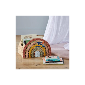 Paniers arc-en-ciel en jacinthe d'eau peints à la main pour enfants, panier de rangement écologique pour enfants-WHK01 - Product Image 5