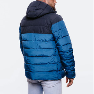 100% Polyester Stand Collar Front Logo Men's Winter Puffer Jackets-Waterproof & Windproof Fashion Design - Product Image 3