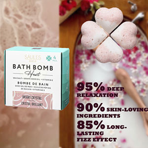 Set de Bombas de Baño al por Mayor en Caja de Regalo, Aroma a Cristal Brillante, Aceites Esenciales Nutritivos con Sal Marina para Uso Doméstico, Experiencia de Spa - Product Image 2