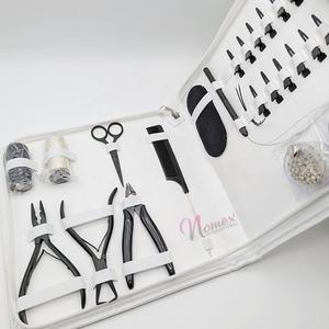 ชุดเครื่องมือคีมต่อผมสแตนเลสอย่างดีเคลือบผงสีดำด้าน คุณภาพระดับมืออาชีพสำหรับใช้งานเชิงพาณิชย์ - Product Image 4